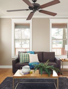 Ceiling Fan Without Light Aloha Brown