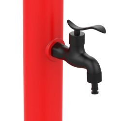 Roter Gartenbrunnen