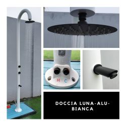 Doccia Luna In Alluminio Bianca