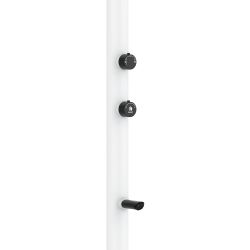 Doccia Bianca Con Soffione Led 3 Getti