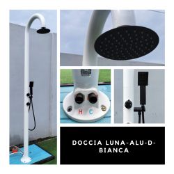 Doccia Bianca In Alluminio Con Doccino
