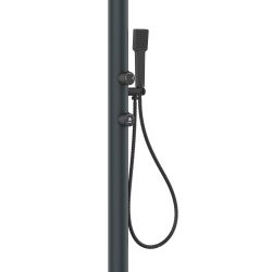 Doccia Grigia Con Soffione Lcd e Doccino
