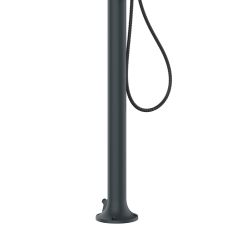 Doccia Led Alluminio Grigia Con Doccino