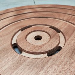 Piatto Doccia Rotondo Legno Okume