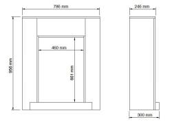 Cornice Mdf Hamar Per Camini Rubyfires