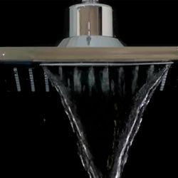 Overhead Shower With Lcd Thermometer